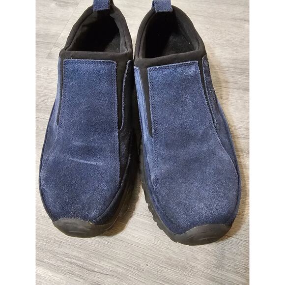 Mootsies Tootsies Women's Maxim Navy Leather Suede Slip On Loafers Size 9 M - Picture 4 of 8